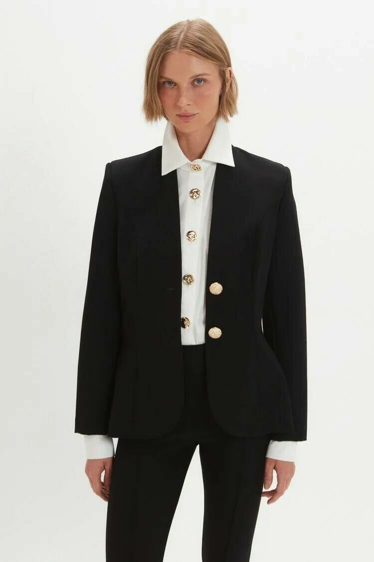 Imagem de Blazer Mel Preto Le Blog